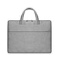 Grey Suede Messenger Bag