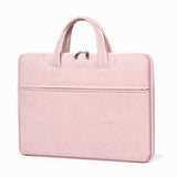 Pink Suede Messenger Bag