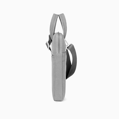 Grey Suede Messenger Bag