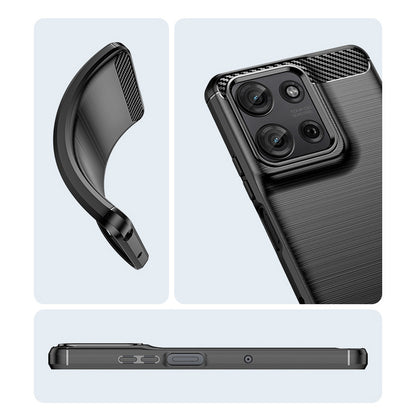 Black Brushed Metal Case (Motorola Moto G 2025)