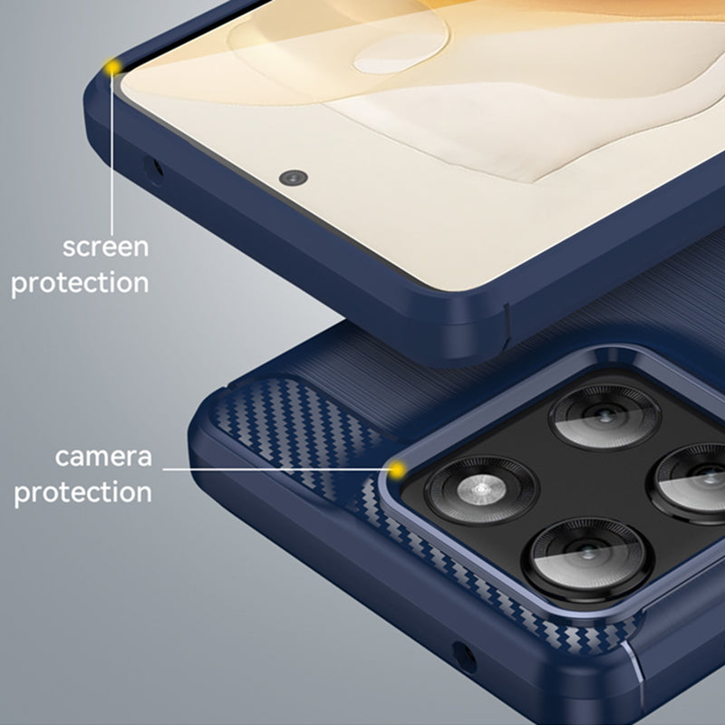 Navy Brushed Metal Case (Motorola Edge 2025)