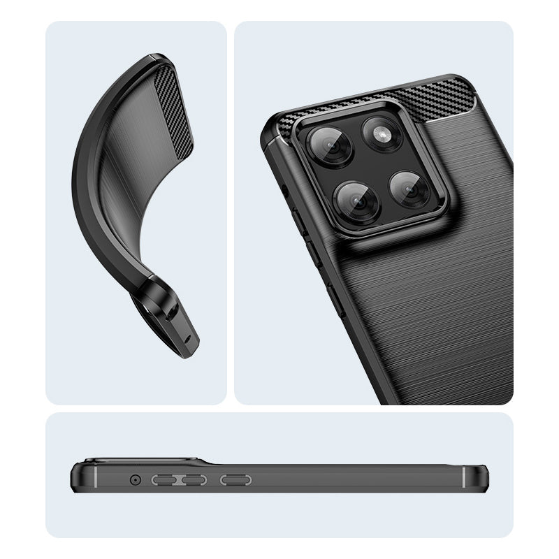 Black Brushed Metal Case (Motorola Edge 2025)