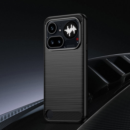 Black Brushed Metal Case (Nothing Phone 4a Pro)