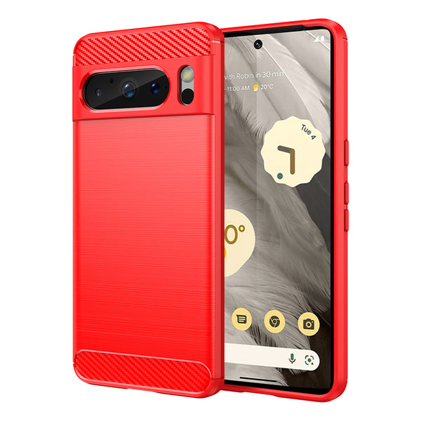 Red Brushed Metal Case (Pixel 8 Pro)