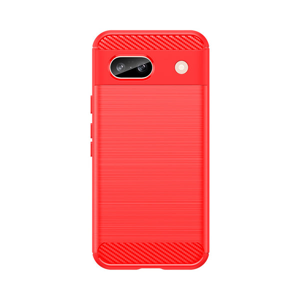 Red Brushed Metal Case (Pixel 8a)