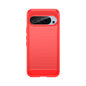 Red Brushed Metal Case (Pixel 9 Pro)