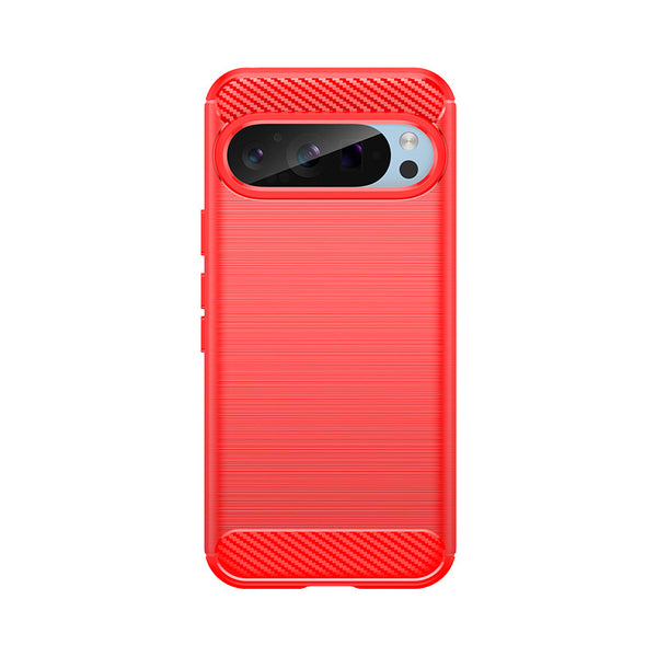 Red Brushed Metal Case (Pixel 9 Pro)