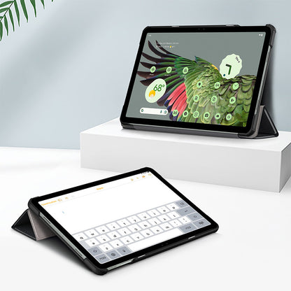 Grey Leather Folio Case (Google Pixel Tablet)