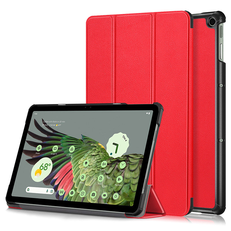 Red Leather Folio Case (Google Pixel Tablet)