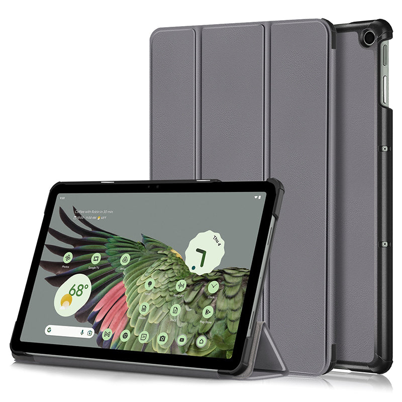 Grey Leather Folio Case (Google Pixel Tablet)