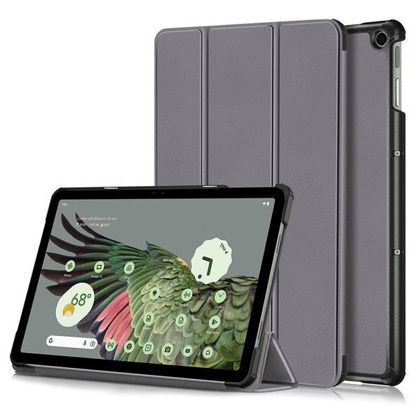 Grey Leather Folio Case (Google Pixel Tablet)