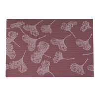 Maroon Bloom Vinyl Place Mats (Set of 4)