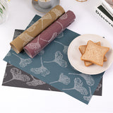 Maroon Bloom Vinyl Place Mats (Set of 4)
