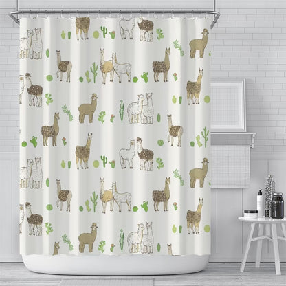 Alpaca Shower Curtain