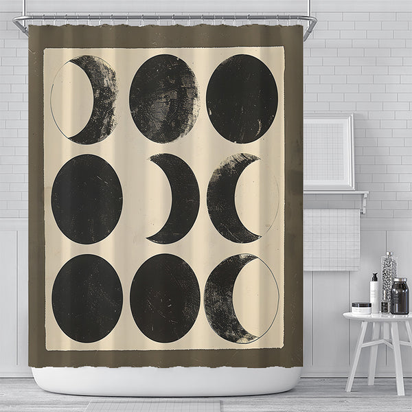 Moon Phases Shower Curtain