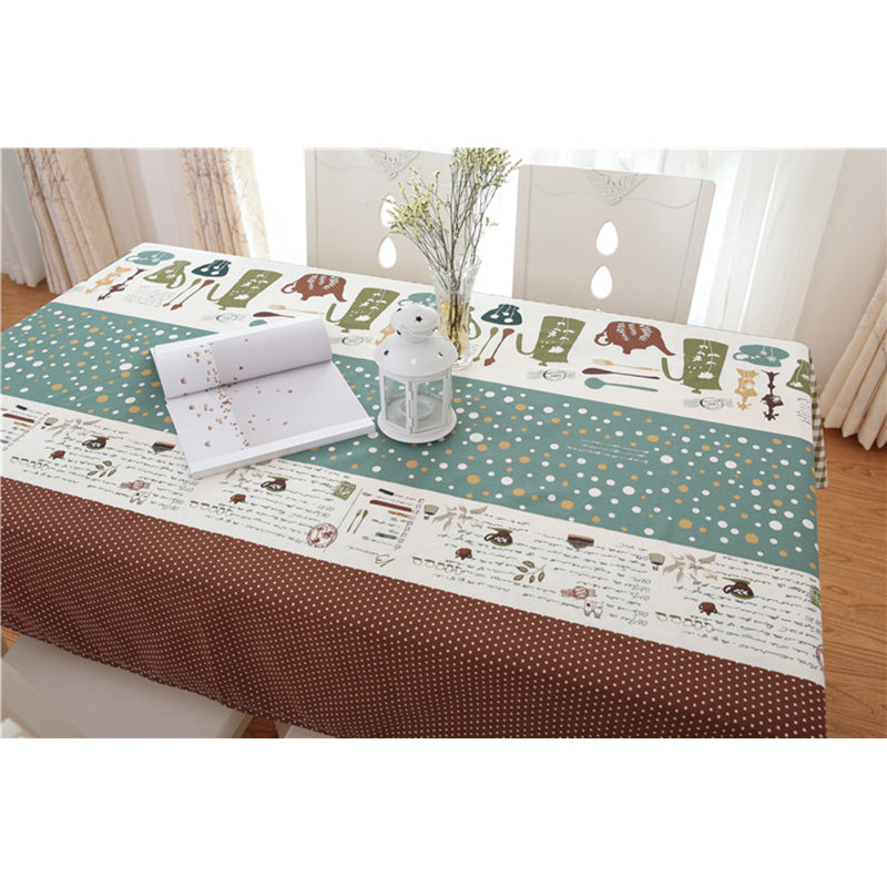 Tea Time Cotton Table Cloth