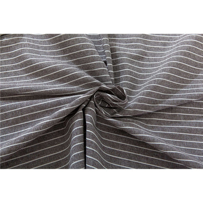 Brown Striped Cotton Table Cloth