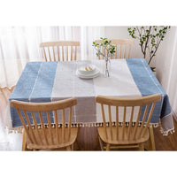 Ocean Blue Cotton Table Cloth