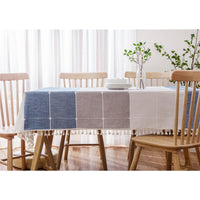 Ocean Blue Cotton Table Cloth