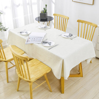 Beige Cotton Table Cloth