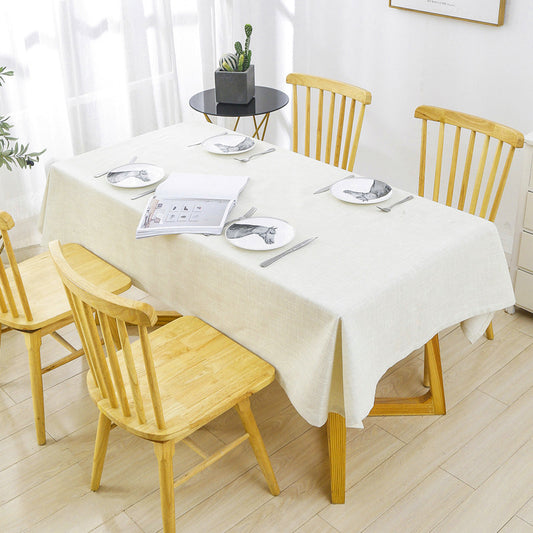 Beige Cotton Table Cloth