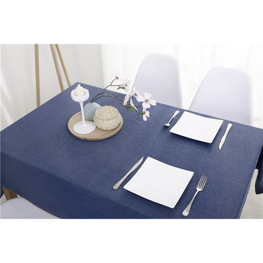 Blue Vinyl Table Cloth