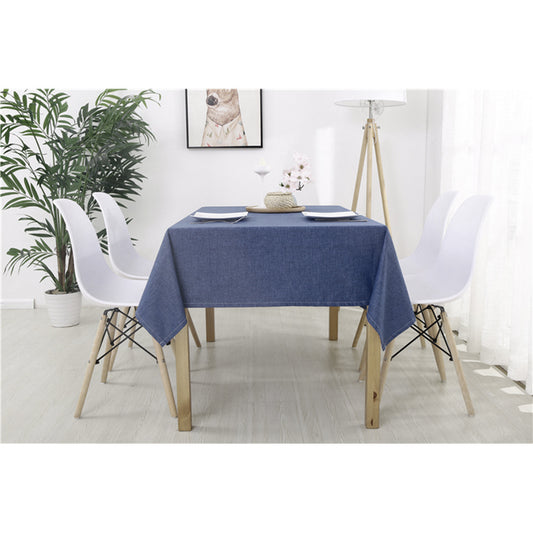 Blue Vinyl Table Cloth
