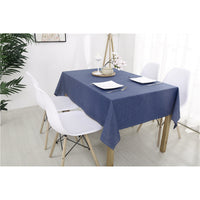 Blue Vinyl Table Cloth