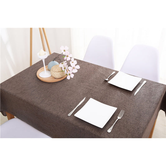 Brown Vinyl Table Cloth