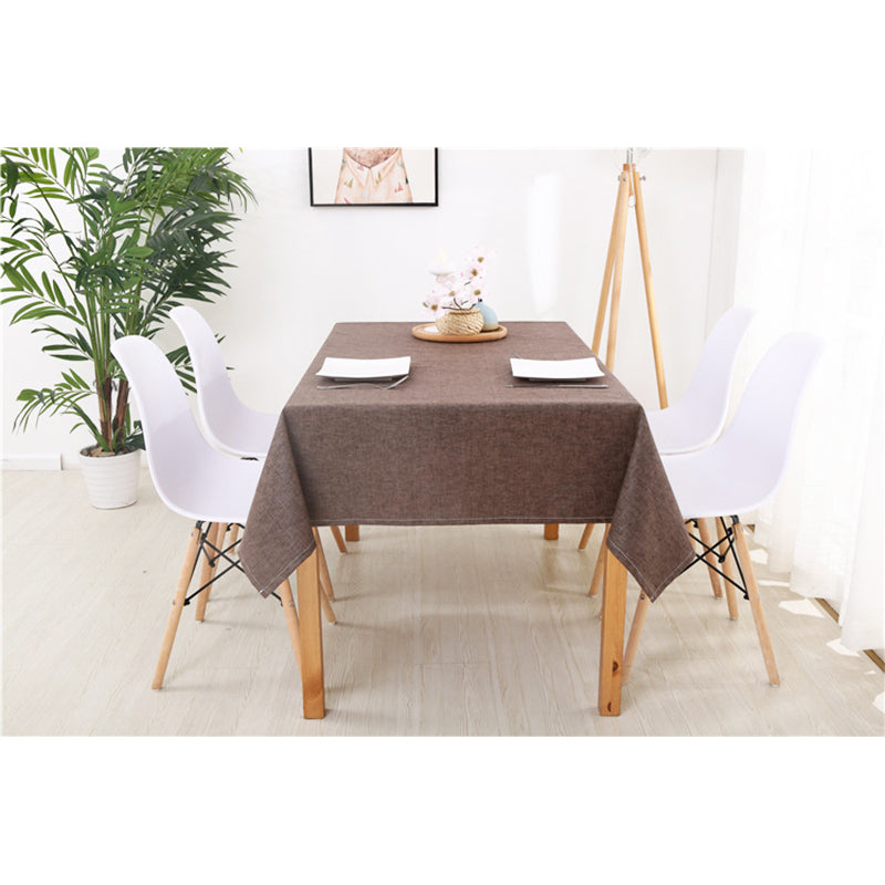 Brown Vinyl Table Cloth