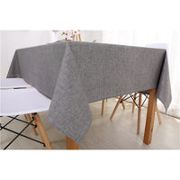 Grey Vinyl Table Cloth
