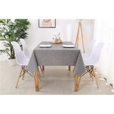 Grey Vinyl Table Cloth
