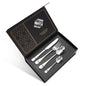 Flat Silver Utensils 24 Piece Set