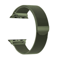 Army Green Milan Mesh Apple Watch Strap
