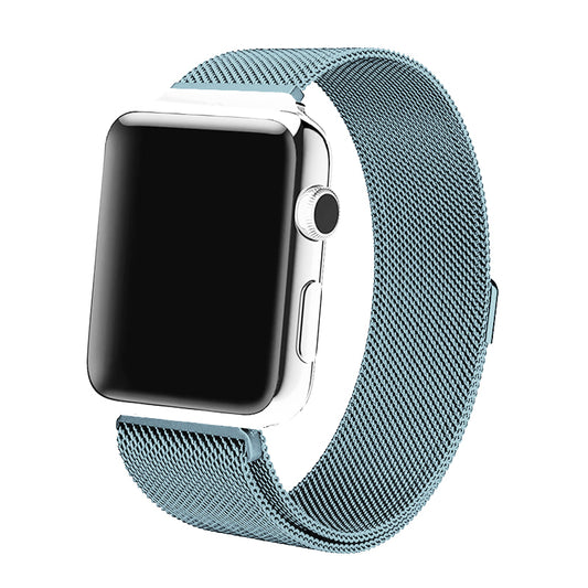 Satin Blue Milan Mesh Apple Watch Strap (42mm-49mm)