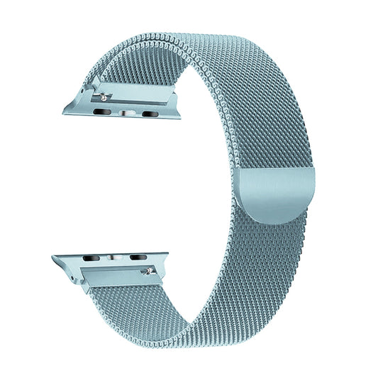 Satin Blue Milan Mesh Apple Watch Strap (42mm-49mm)