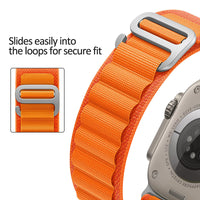 Navy Nylon Loop Apple Watch Strap