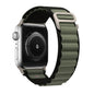 Black & Green Nylon Loop Apple Watch Strap (42mm-49mm)