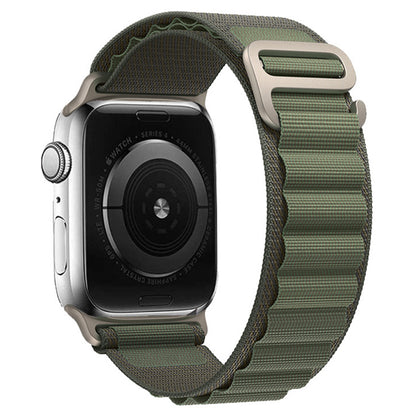 Green Nylon Loop Apple Watch Strap (38mm-42mm)
