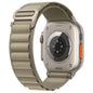 Khaki Nylon Loop Apple Watch Strap (42mm-49mm)