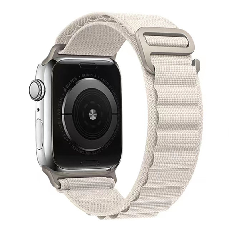 White Nylon Loop Apple Watch Strap (38mm-42mm)