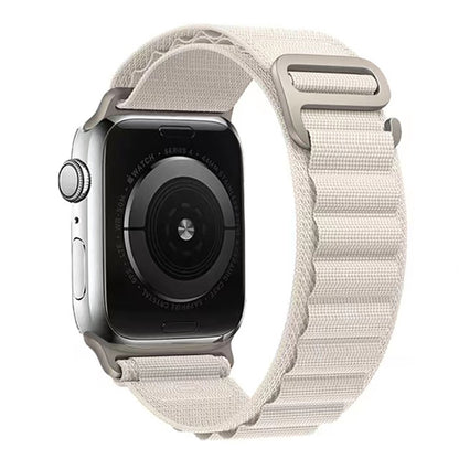 White Nylon Loop Apple Watch Strap (38mm-42mm)