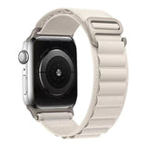 White Nylon Loop Apple Watch Strap
