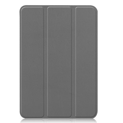 Grey Leather Folio Case with Smart Cover (iPad Mini 6 / Mini 7)