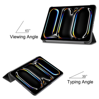 Black Leather Folio Case with Smart Cover (iPad Pro 11-inch 2024)