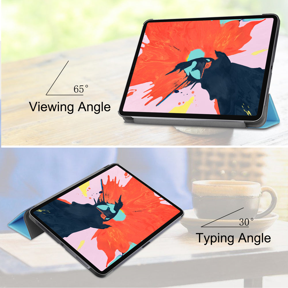 Navy Leather Folio Case with Smart Cover (iPad Pro 12.9-inch 2018-2022)