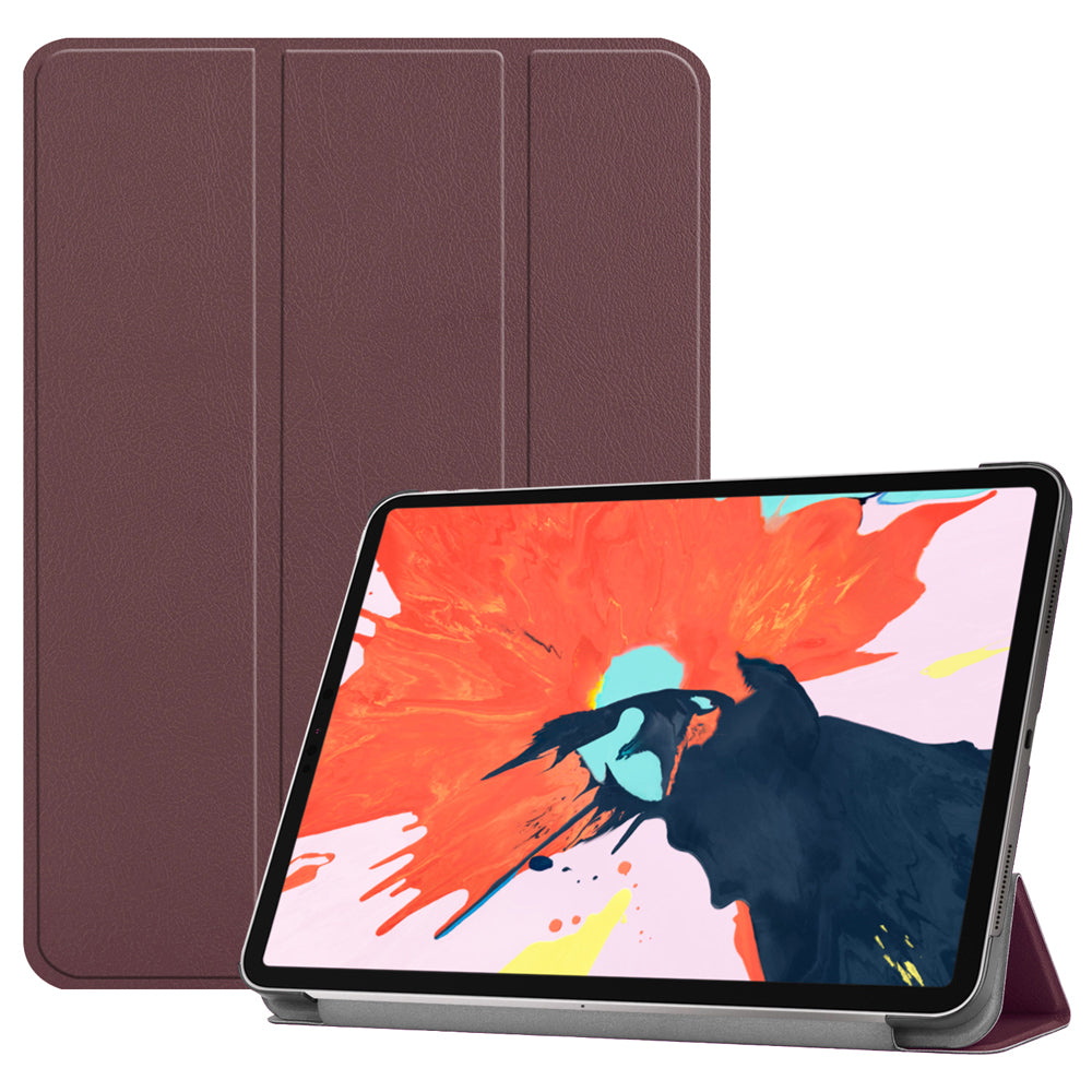 Brown Leather Folio Case with Smart Cover (iPad Pro 12.9-inch 2018-2022)