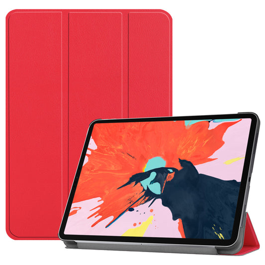 Red Leather Folio Case with Smart Cover (iPad 10.2-inch 2019-2021)
