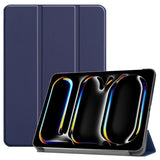 Navy Leather Folio Case with Smart Cover (iPad Air 13-inch 2024)