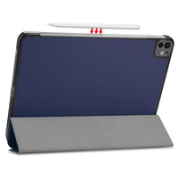 Navy Leather Folio Case with Smart Cover (iPad Pro 11-inch 2024)